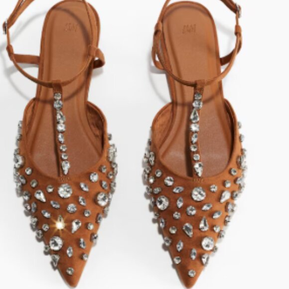 H&M Shoes - Rhinestone-Embellished Sandals